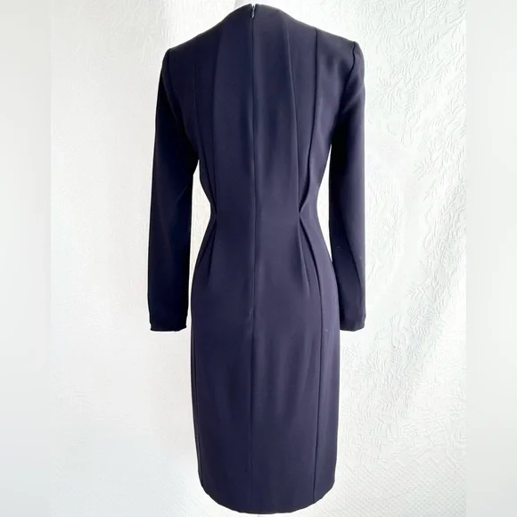 LK Bennett London Jessica Dress Sloane Blue (Navy) Size 2 - Picture 6 of 16